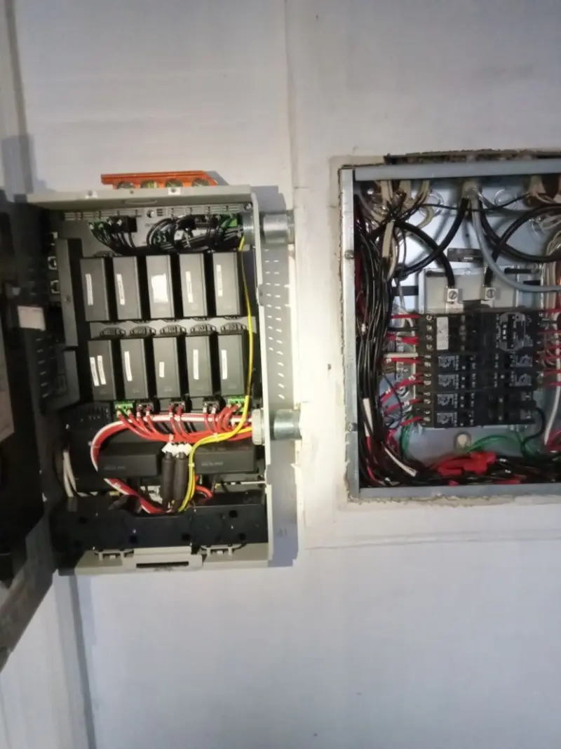 Electrical panel upgrade completed for Security Camera Wiring in Palmer Ranch